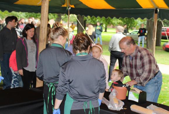 Community at ice cream social