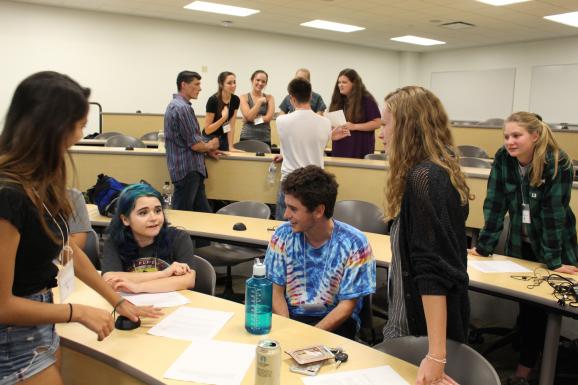 NMU student engaged in a RTTP exercise