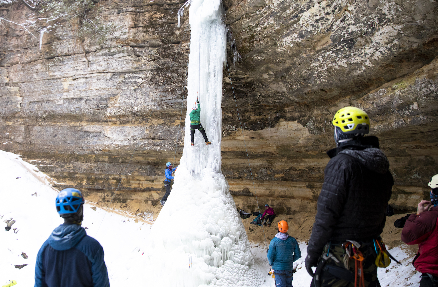 Ice climbing