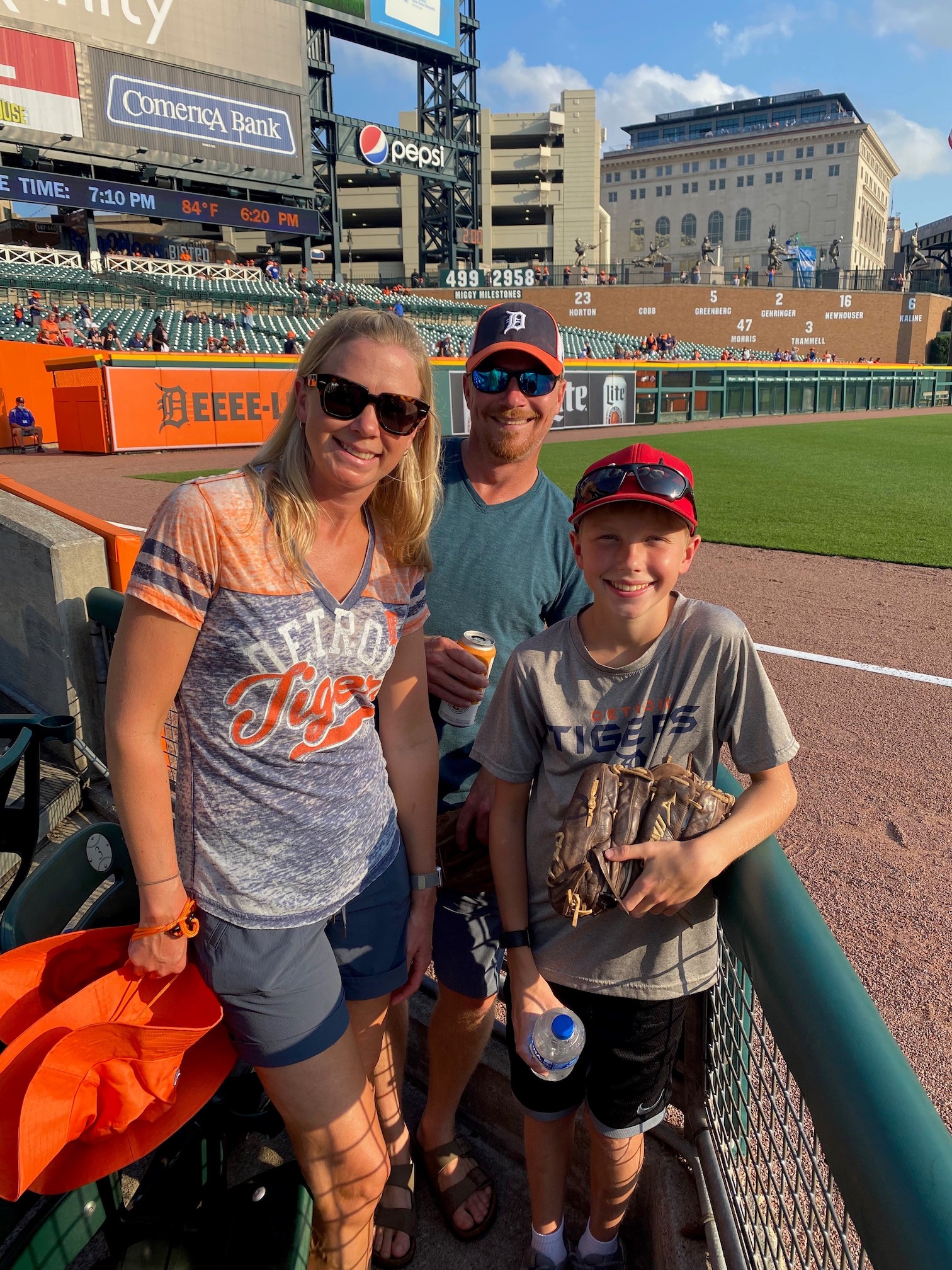 At Comerica Park for a Detroit Tigers game