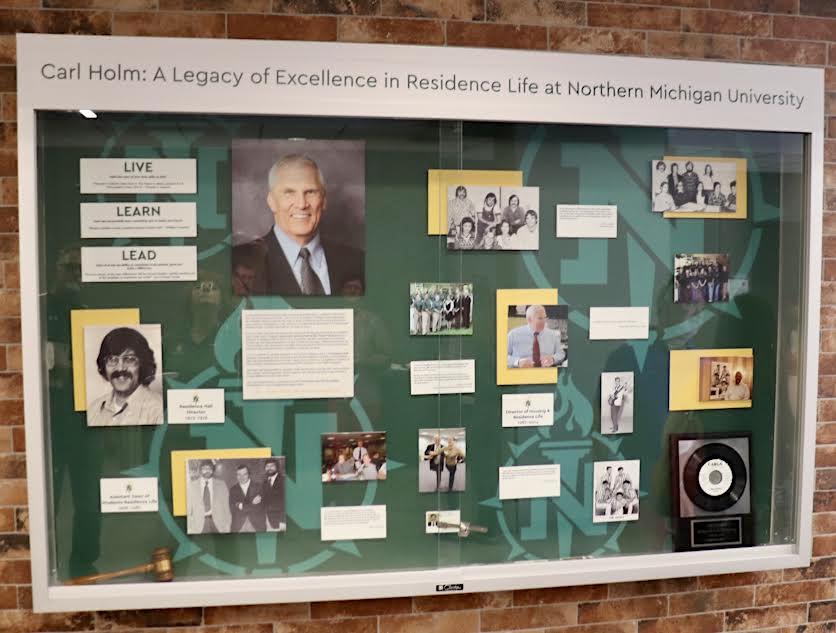 The memorial display case