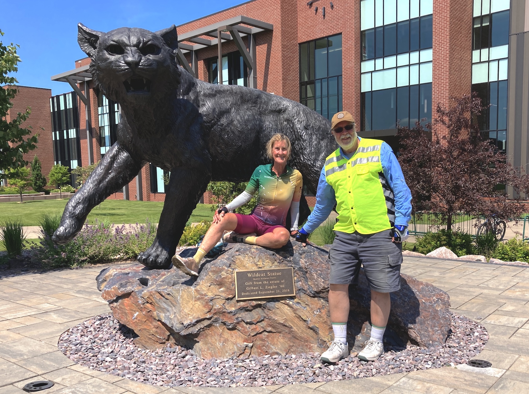 Keith with NMU friend and current trustee Greg Seppanen on campus last summer