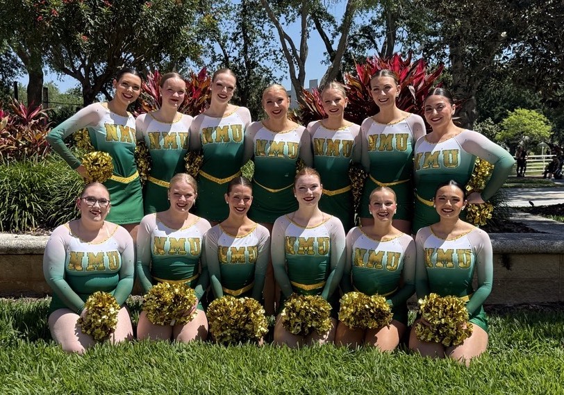 Ready for a performance. Front Row: Madeline Longson, Keira Loranger, Audrey McIntosh, Rilan Cope, Abigail Luke, Tiffany Myres. Back Row: Erin Seiler, Abigail Foskuhl, Ava Hansen, Fairyn Novak, Nina Osier, Lillian Anderson, Jenna Filieri. Not Pictured: Allyson Smail