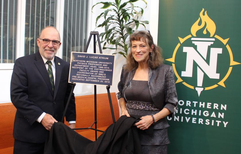 NMU President Fritz Erickson and Marsha Lucas