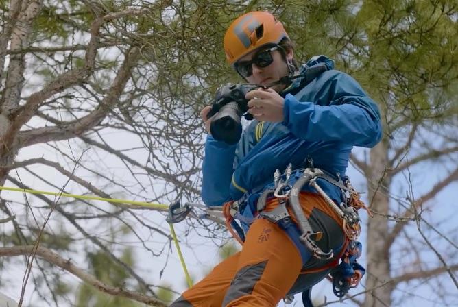 Crady documents ice climbers while attending NMU