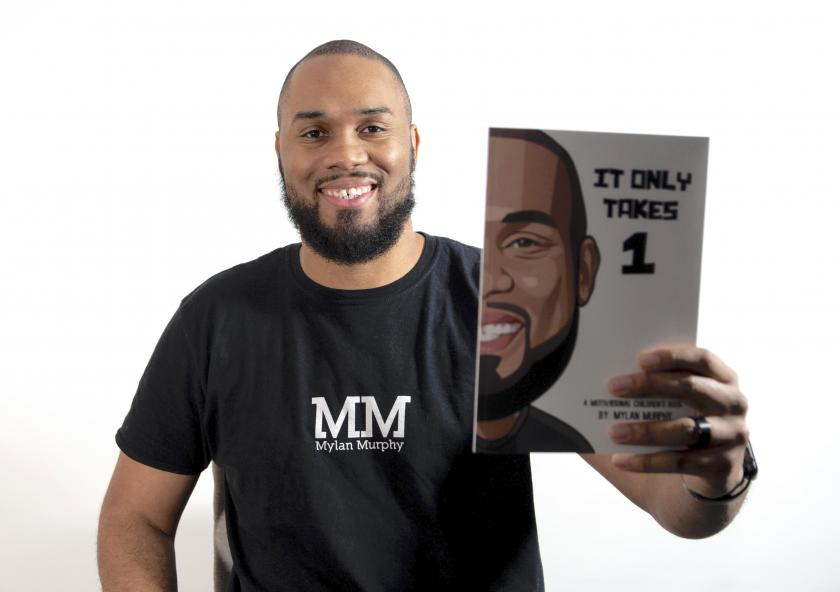 Murphy with his book