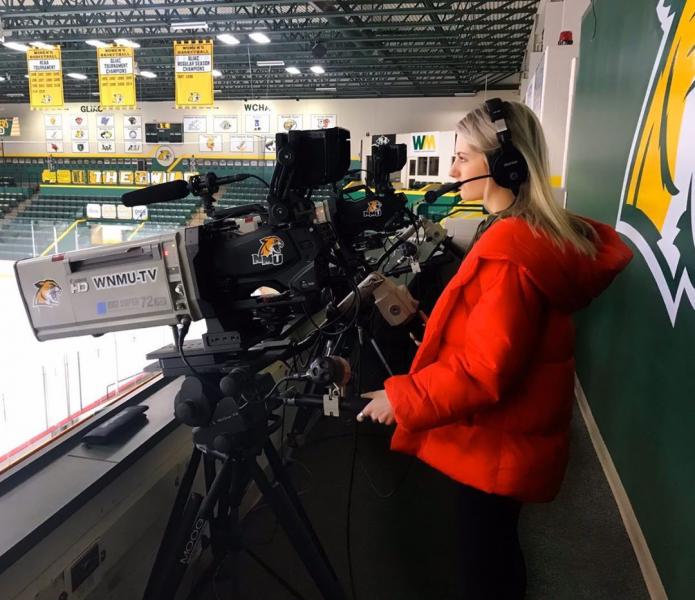 Ludwig operating a camera (Anne Ludwig photo)