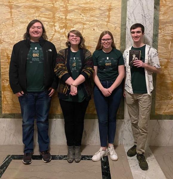 NMU Team A members (from left): Eric Pitz, Mackenzie Pierson, Ella Uren and Jakob Lippert.