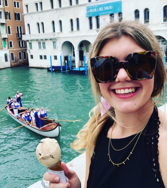 Gallagher enjoying Venice before COVID-19