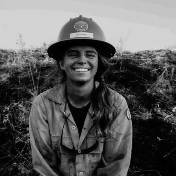 Monthei has worked four summer fire seasons, including two as part of an elite hotshot crew.