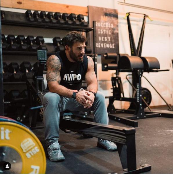 Fraser. The acronym on his shirt reflects his mantra: "Hard Work Pays Off"