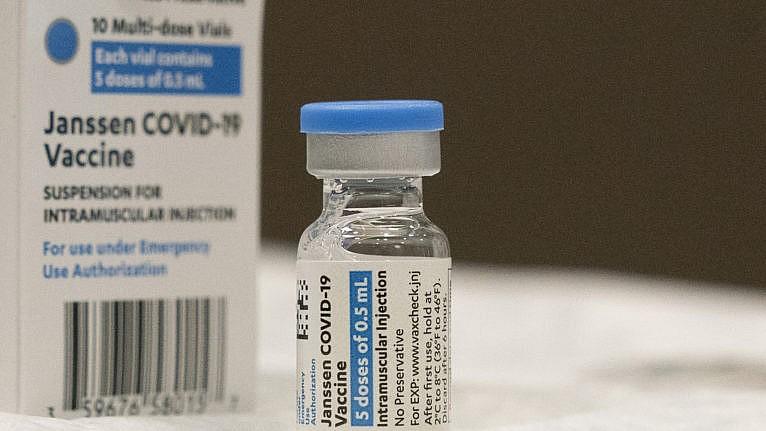 Johnson & Johnson vaccine vial (AP Photo/Mark Lennihan)