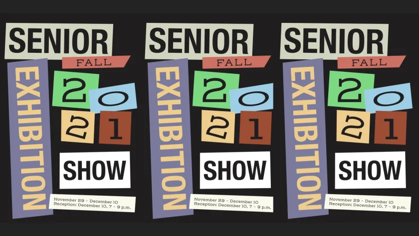 Senior Art Exhibition graphic