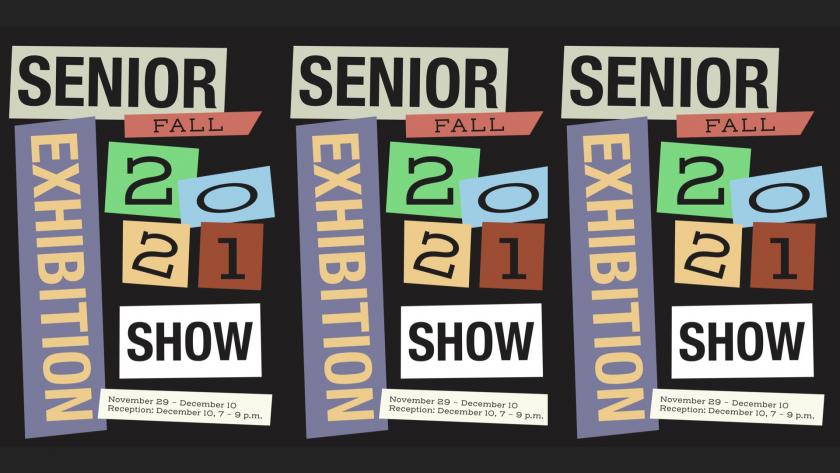 Senior Art Exhibition graphic