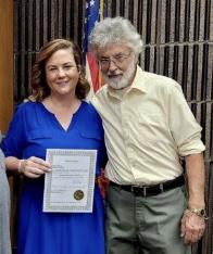 Aidan McKindles with her father, her father, Patrick McKindles