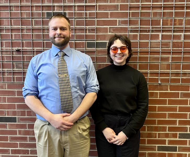 Joyal and Mulvaney, winners of the graduate student and McNair Scholar categories.