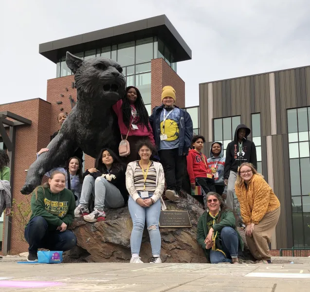 Young Wildcat Scholars on campus