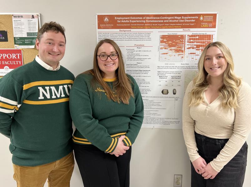 From left: Forrest Toegel, Cory Toegel and grad student Haillie McDonough