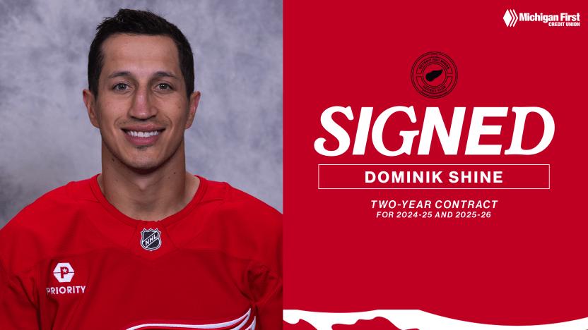 Red Wings Announcement on Dominik Shine's contract