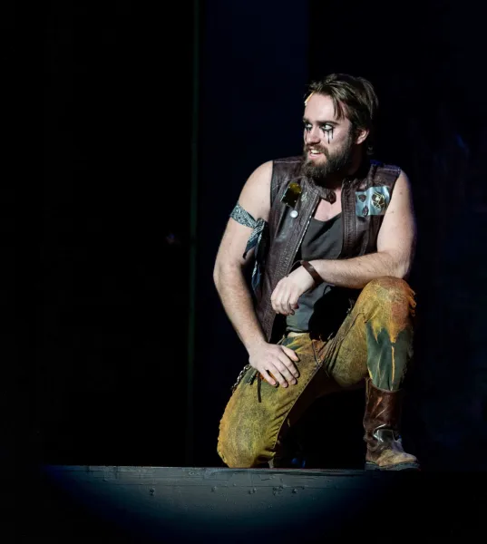 John Thomson, one of 12 seniors featured in the showcase, recently appeared as Judas in "Jesus Christ Superstar"