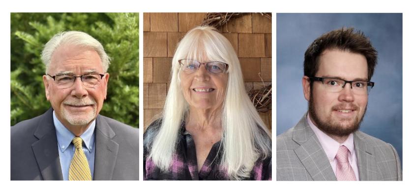 NMU 2025 Alumni Award Recipients (from left): Dr. Peter LaPine, Barbara Coleman and Ian Lewis