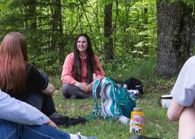 Past Native American Studies field trip to Canyon Falls.