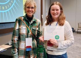 People's Choice winner Paige Dolph, a psychology major