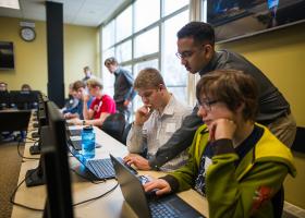 A past high school cybersecurity camp at NMU