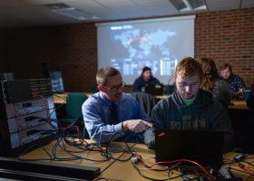 NMU cyber defense stock photo