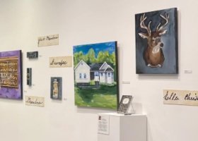 Some of the seniors' works featured in the exhibition.