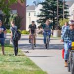 Students in the NMU academic mall