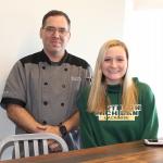 Shane Hawkins of NMU Dining and Tess Kostelec