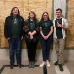 NMU Team A members (from left): Eric Pitz, Mackenzie Pierson, Ella Uren and Jakob Lippert.