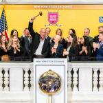 Laidlaw (with the gavel) at the NYSE