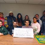 Students who received $500 CEEE Scholar Awards at the end of last semester for completing the inaugural session of the Wildcat Economics Reading Program were: (front row from left) Nathan Kwapisz, Alex Nerad, Florian Schilling, Erayna Greenwood and Professor Hugo Eyaguirre, filling in for Joshua Ingber; (back row from left) Bill Pilto, Freddie Sims, Kimberlyn Bartlett, Abby Bradfield, Donald Mowery and Dominic Natoli