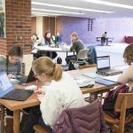 Olson Library stock photo