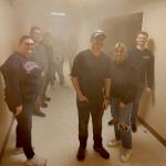 Students in a smoke-filled hallway prepare for role-playing duty (Chris MacMaster photo)