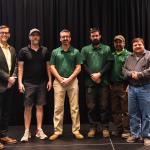 From left: President Tessman with As pictured: Andy Buckmaster, Andy Smith, Jake Nease, Jeff Skoog, James Murray. Not pictured: Patrick Bawden, Tom Dagenais, Greg Ely, Brad Gischia, Jesse Hanford, Daryl Johnson, Terry Norman, David Raudio