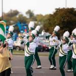 NMU marching band at past Homecoming parade