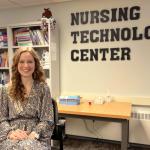 Guinn in the Nursing Technology Center, where she spent much of her time.