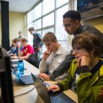 A past high school cybersecurity camp at NMU