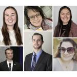 Top (from left) Tessa Standerford, Jennifer Kreger and Andie Belanger. Bottom (from left): Bryson Krieger, Landon Strzelewicz and Amy Holmes
