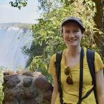 Steph Szarmach in Zambia at Mosi-oa-Tunya National Park (Victoria Falls) during her "Zambassadors" field studies course through NMU